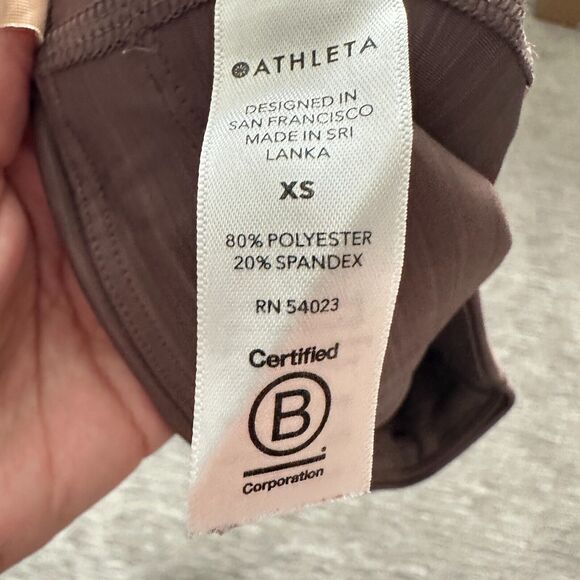 Athleta Leggings Womens XS Purple Ultimate Stash Pockets 7/8 Tight Yoga Workout - Picture 12 of 14